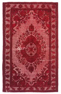 Hand Carved Over-Dyed Rug - 6' 3" x 10'  (75" x 120")