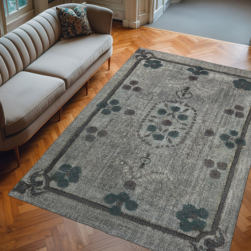 Alfombra Tallada A Mano Sobre Teñida - 205 cm x 295 cm - K0010647