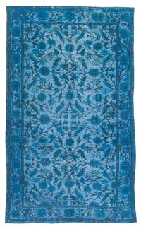 Hand Carved Over-Dyed Rug - 5' 3" x 8' 9" (63" x 105")