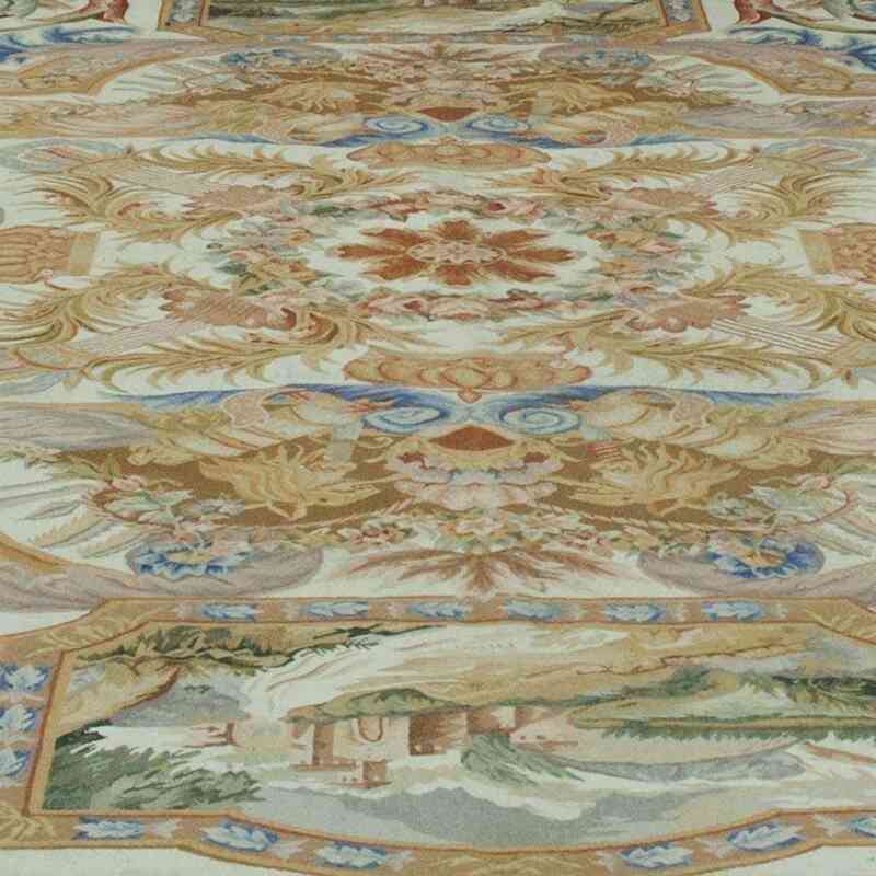 Aubusson Rug - 10'  x 14' 4" (120" x 172") - K0010688