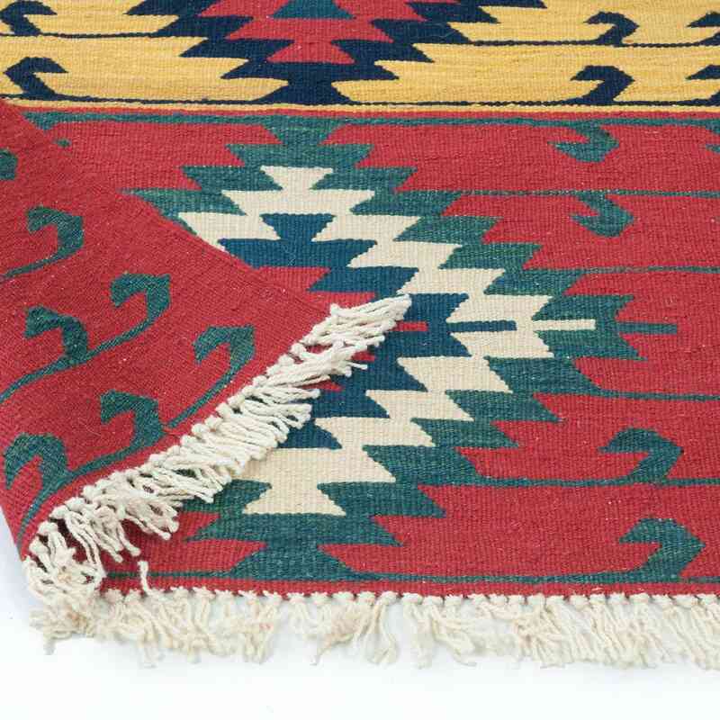 Multicolor New Turkish Kilim Runner - 2' 11" x 10'  (35" x 120") - K0010796