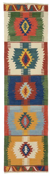 Multicolor New Turkish Kilim Runner