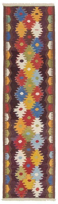 Multicolor New Turkish Kilim Runner Rug - 2' 8" x 10' 1" (32" x 121")