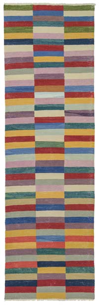 Multicolor Nuevo Kilim Turco De Pasillo