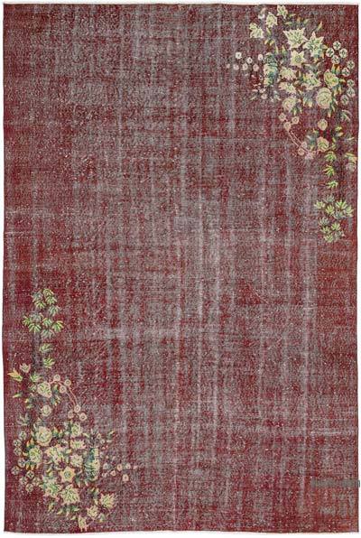 Kırmızı Vintage Halı - 210 cm x 310 cm