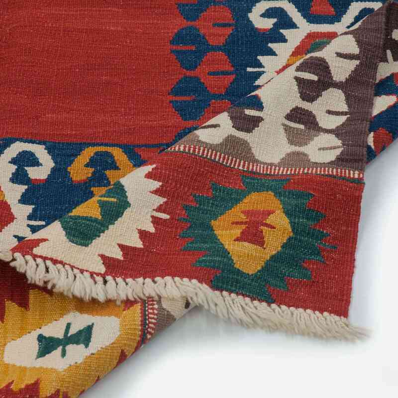 Multicolor Nueva Alfombra Turca Kilim - 157 cm x 205 cm - K0012176