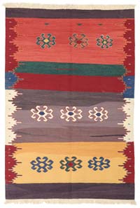Multicolor Nueva Alfombra Turca Kilim
