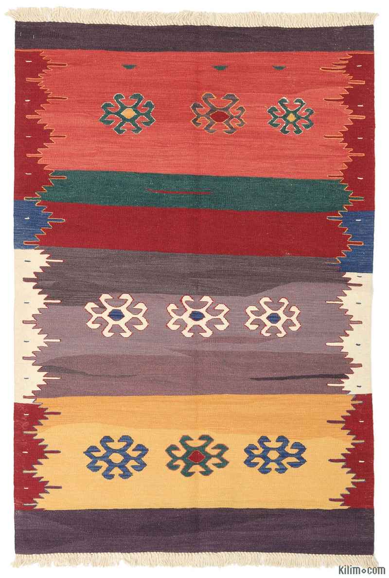 Multicolor Nueva Alfombra Turca Kilim - K0012181