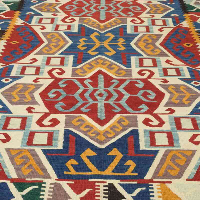 Çok Renkli Yeni El Dokuma Kilim - K0012303