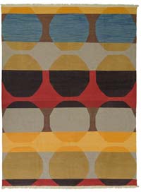Multicolor Nueva Alfombra Turca Kilim
