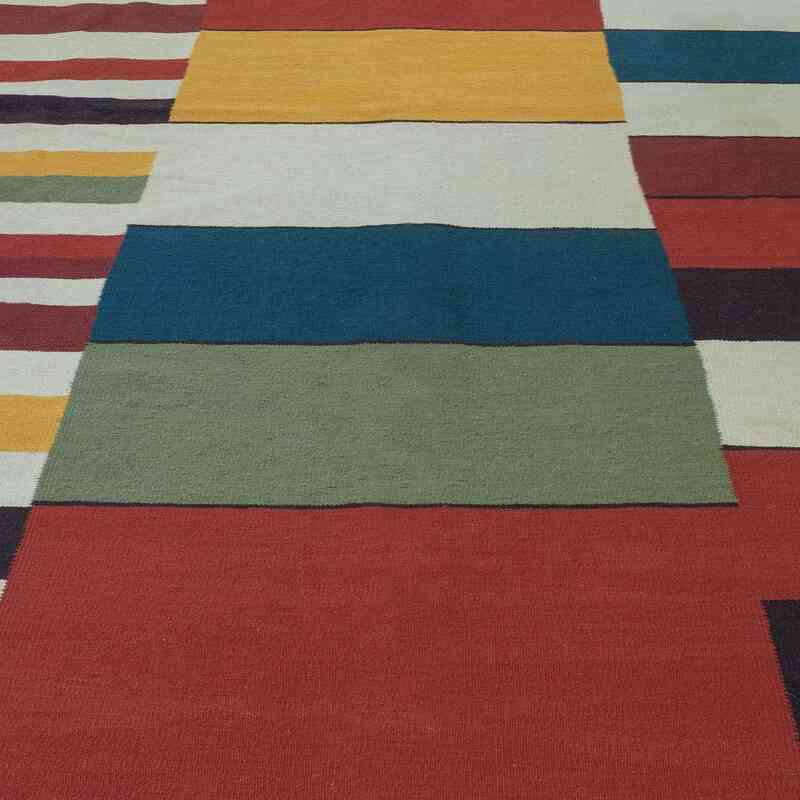 Çok Renkli Yeni El Dokuma Kilim - K0012414
