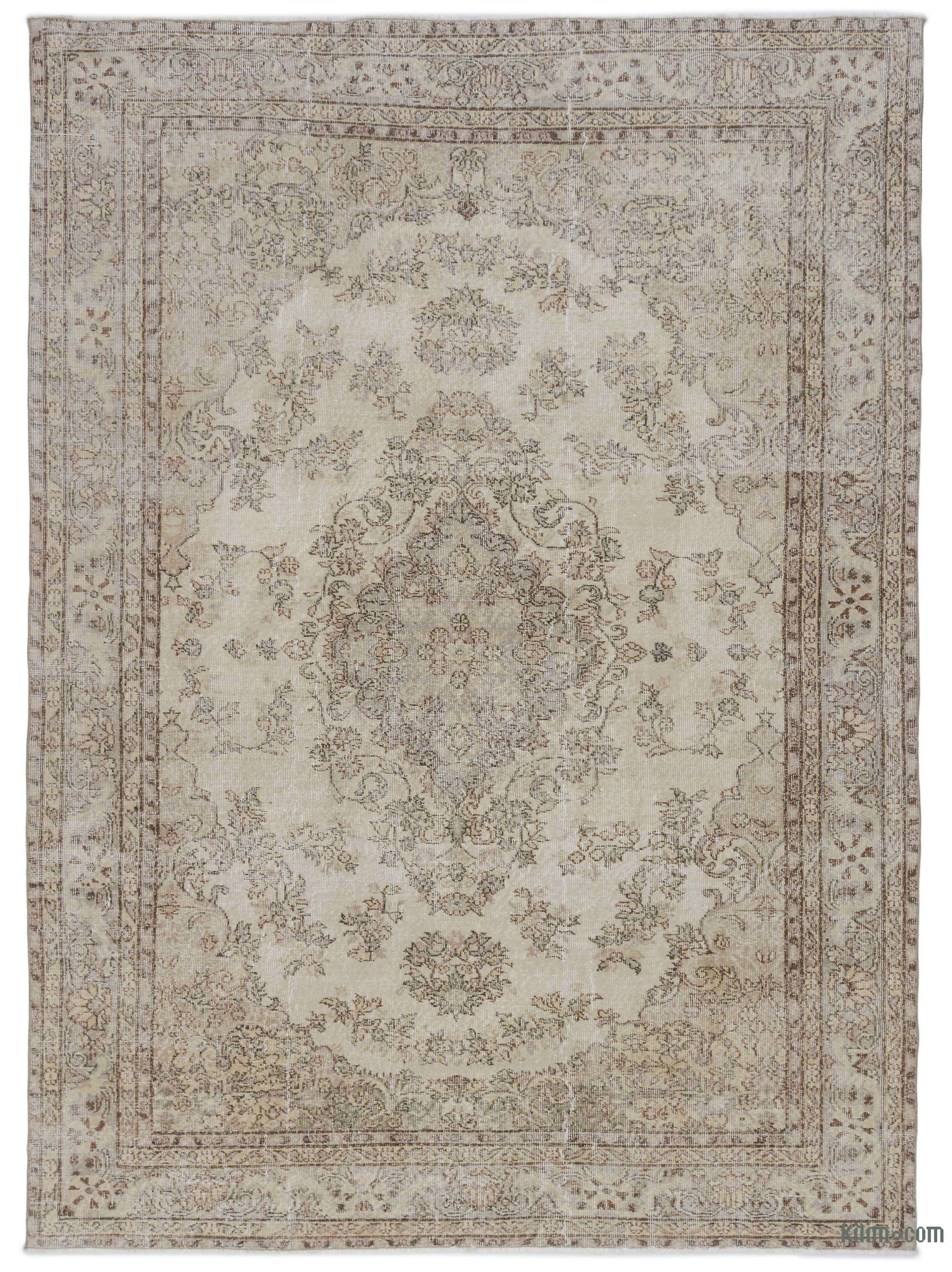 K0012569 Beige Turkish Vintage Area Rug 6 9 X 81 In K0012569 Beige Turkish Vintage Area Rug
