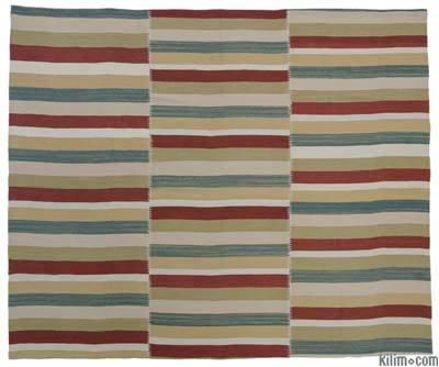 Multicolor New Handwoven Turkish Kilim Rug - 6' 11" x 8' 2" (83 in. x 98 in.)