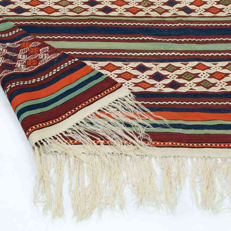Çok Renkli Antika Manisa Kilimi - 148 cm x 266 cm - K0013271