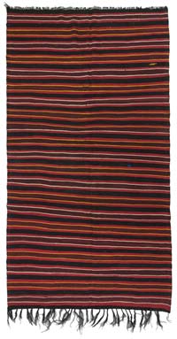 Siyah, Kırmızı Anadolu Kilimi - 185 cm x 330 cm
