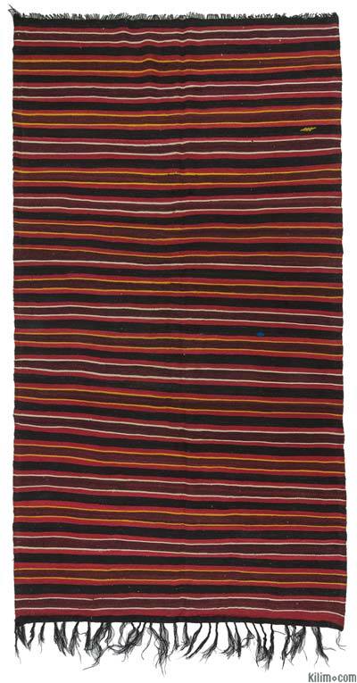 Siyah, Kırmızı Anadolu Kilimi - 185 cm x 330 cm