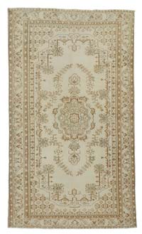 Bej Vintage Boyalı Halı - 168 cm x 287 cm