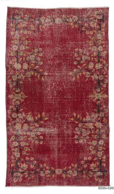 Kırmızı Vintage Halı - 117 cm x 204 cm