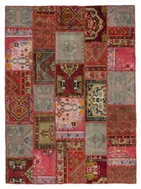 Multicolor Alfombra Turca Vintage - 179 cm x 238 cm