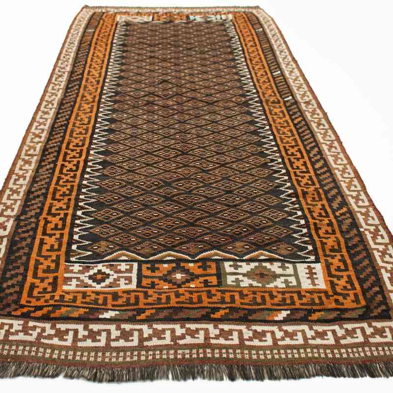 Vintage Turkish Kilim Runner - 4' 5" x 9' 6" (53" x 114") - K0015311