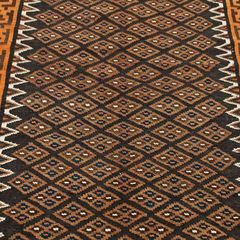 Vintage Turkish Kilim Runner - 4' 5" x 9' 6" (53" x 114") - K0015311
