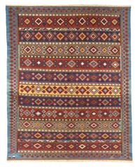 Çok Renkli Yeni Kök Boya El Dokuma Kilim - 363 cm x 460 cm
