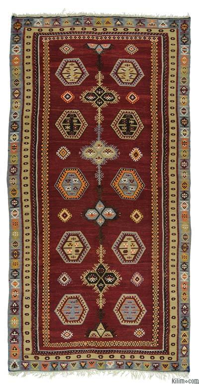 Kırmızı Şarkışla Kilimi - 183 cm x 356 cm