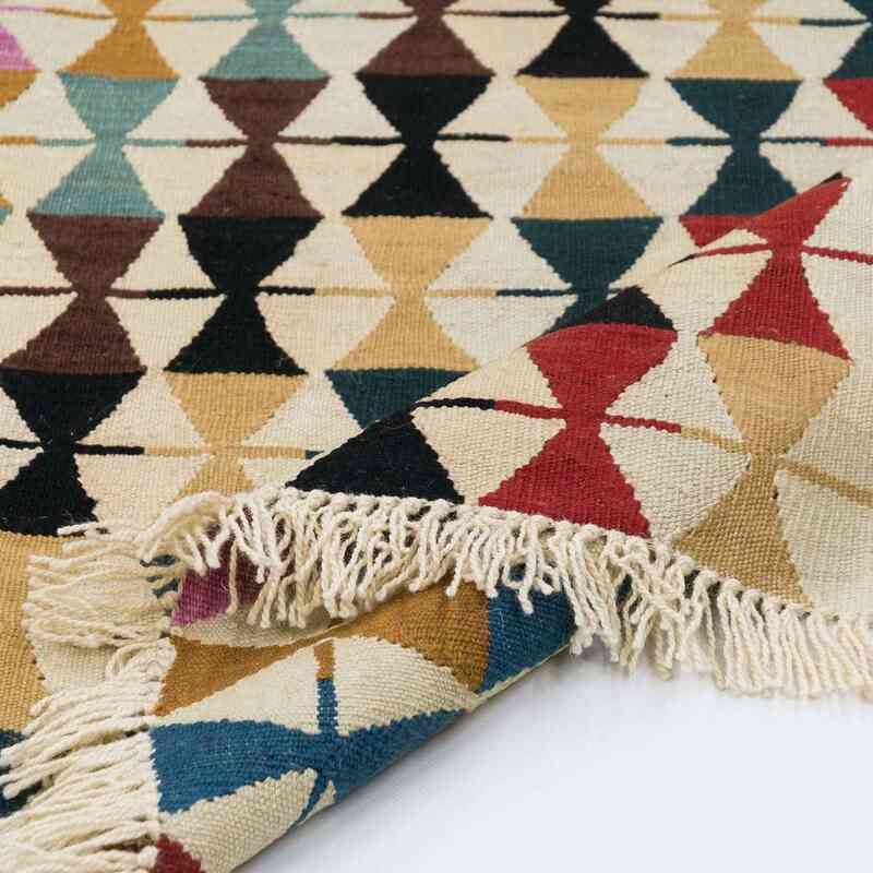 Multicolor Nueva Alfombra Turca Kilim - K0018663