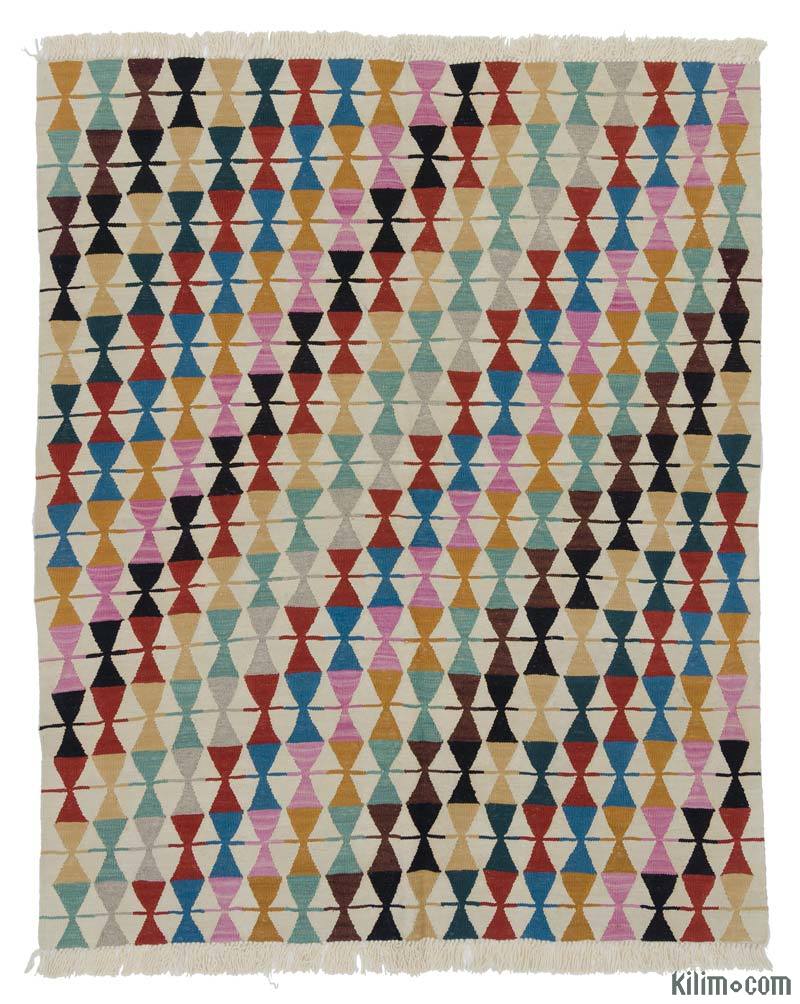 Multicolor Nueva Alfombra Turca Kilim - K0018663
