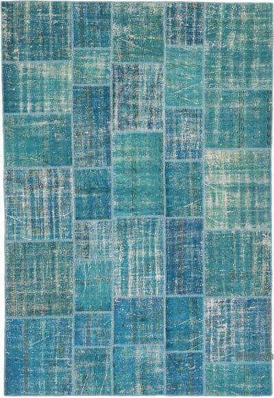 Boyalı Patchwork Halı - 206 cm x 300 cm