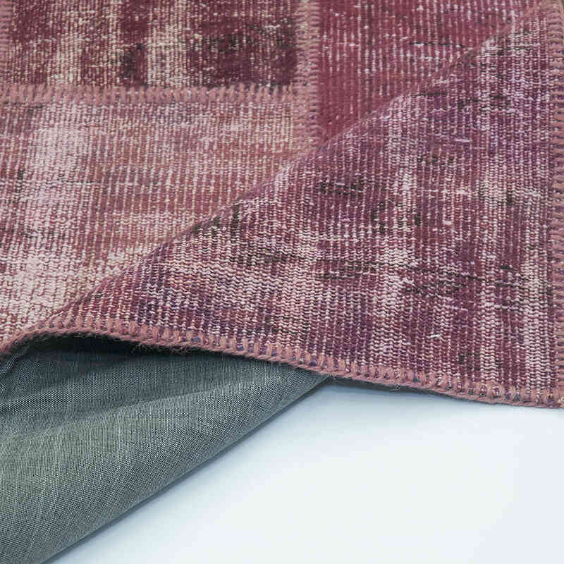 Mor Boyalı Patchwork Halı - 248 cm x 306 cm - K0018708