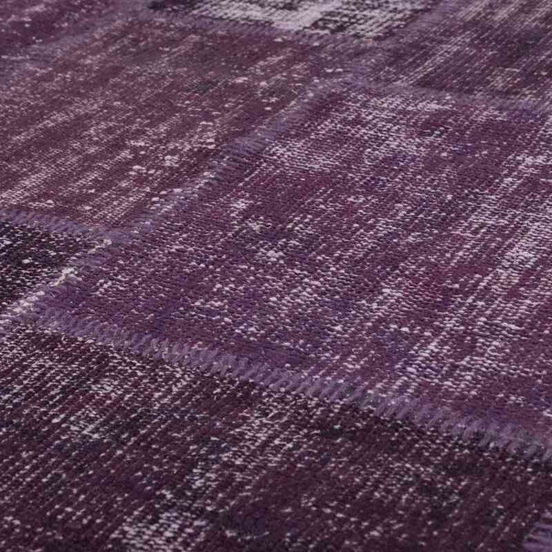 Mor Boyalı Patchwork Halı - 256 cm x 350 cm - K0018735
