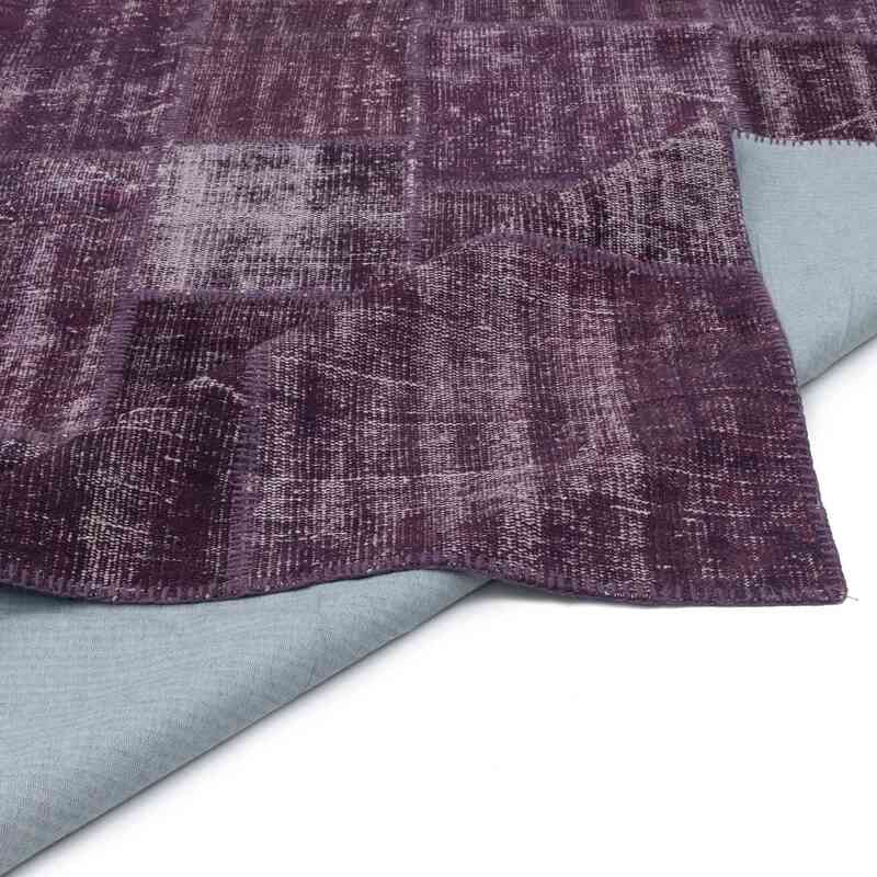 Mor Boyalı Patchwork Halı - 256 cm x 350 cm - K0018735