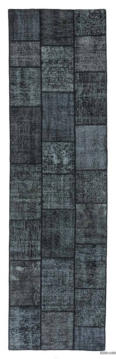 Siyah Boyalı Patchwork Yolluk