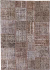 Boyalı Patchwork Halı - 170 cm x 240 cm
