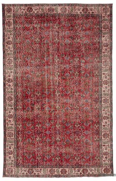Vintage Turkish Hand-Knotted Rug - 6' 2" x 9' 7" (74 in. x 115 in.)
