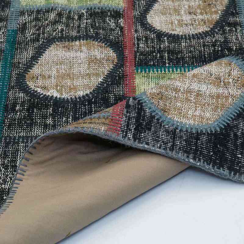 Çok Renkli Boyalı Patchwork Halı - 142 cm x 247 cm - K0020240