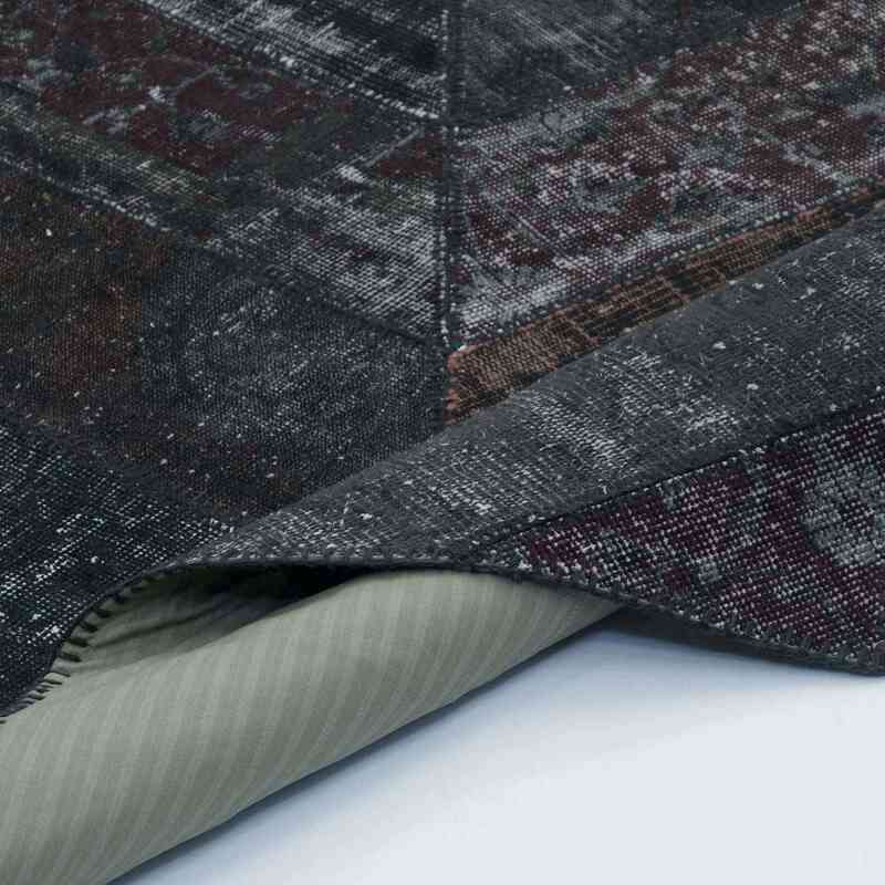 Alfombra De Retazos Turca Sobre-teñida - 167 cm x 242 cm - K0020241