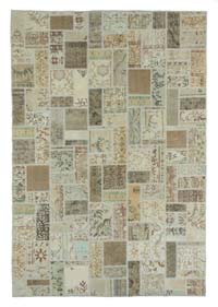 Bej Boyalı Patchwork Halı - 200 cm x 299 cm