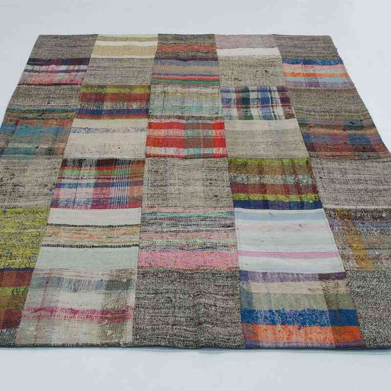 Patchwork Kilim Rug - 4' 10" x 7' 10" (58" x 94") - K0020291