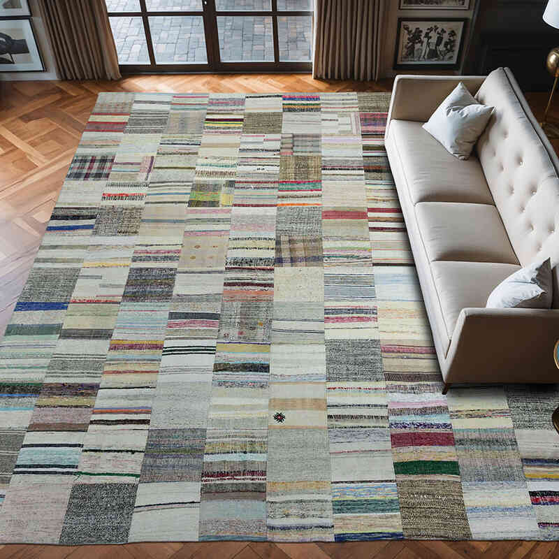 Anadolu Çaput Patchwork Kilim - 302 cm x 401 cm - K0020321