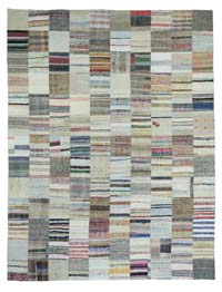 Multicolor Patchwork Kilim Rug - 9' 11" x 13' 1" (119" x 157")