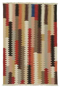 Multicolor New Handwoven Turkish Kilim Rug - 6' 1" x 9'  (73" x 108")