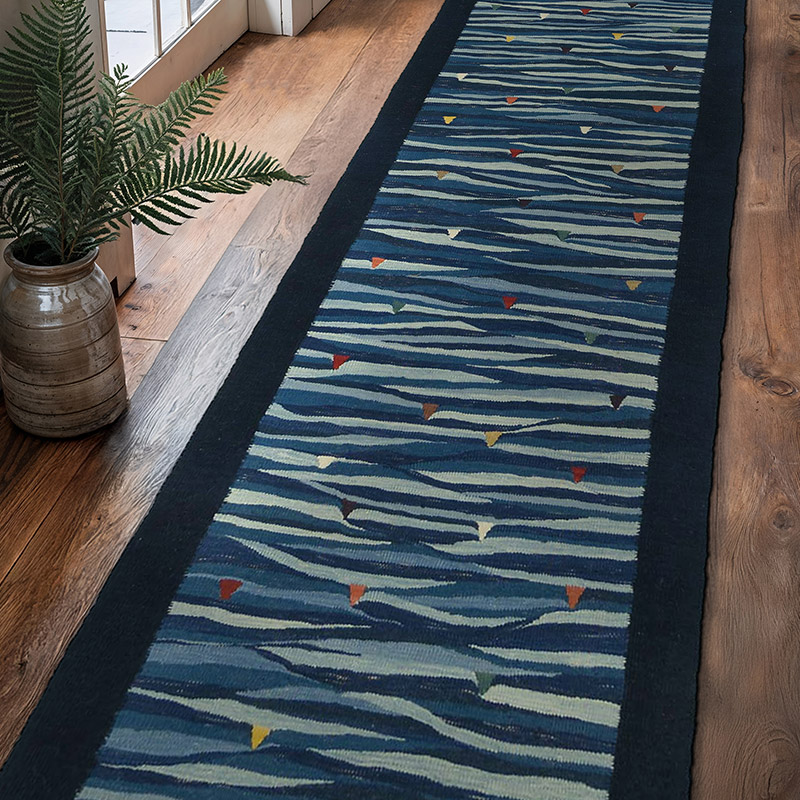 Yeni Kök Boya Kilim Yolluk - 90 cm x 326 cm - K0020594