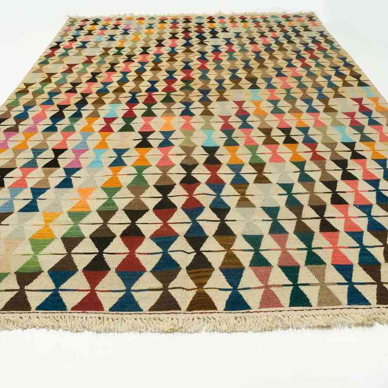 Multicolor Nueva Alfombra Turca Kilim - K0020596