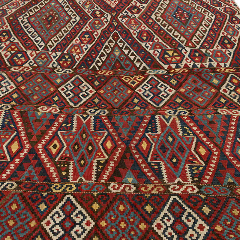 Red Antique Malatya Kilim Rug - 5' 9" x 10' 10" (69" x 130") - K0020674