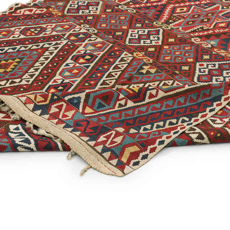 Red Antique Malatya Kilim Rug - 5' 9" x 10' 10" (69" x 130") - K0020674