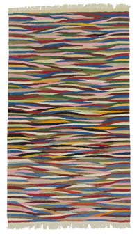 Çok Renkli Yeni Kök Boya El Dokuma Kilim - 104 cm x 184 cm