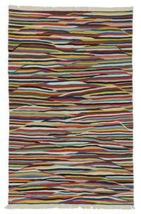 Multicolor Nueva Alfombra Turca Kilim - 118 cm x 184 cm