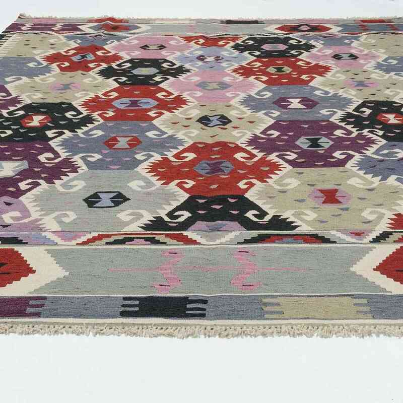 Multicolor New Handwoven Turkish Kilim Rug - K0020752